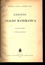 Giovanni_Sansone_Lezioni di analisi matematica 01 Volume primo
