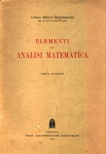 Carlo Emilio_Bonferroni_Elementi di analisi matematica
