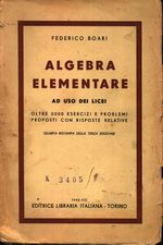 Federico_Boari_Algebra elementare ad uso dei licei