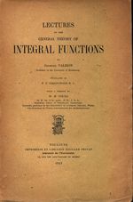 Georges_Valiron_Lectures on the General Theory of Integral Functions