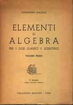 Alessandro_Mazzari_Elementi di algebra 01 Volume primo